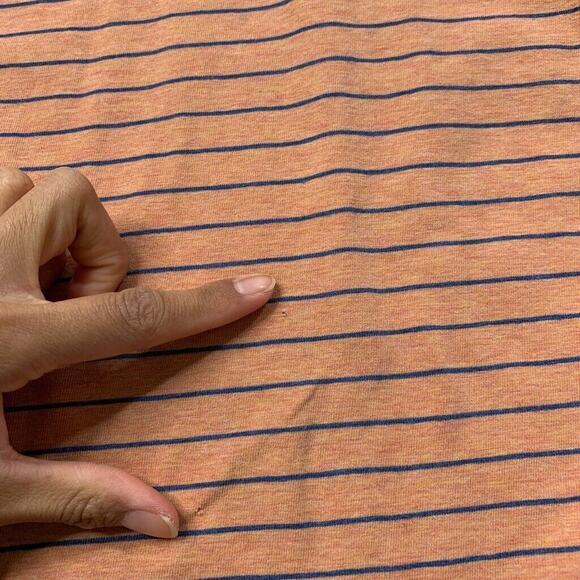 Johnnie-o Polo Shirt Mens XL Extra Large Clementine Stripe Neese Stretch Cotton - Picture 6 of 9